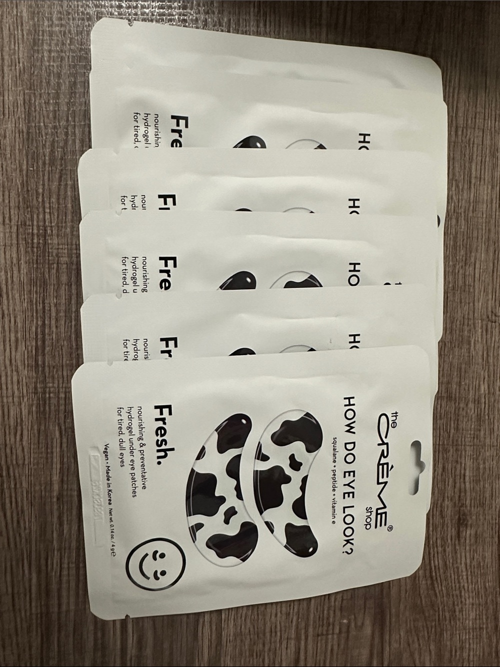 The Creme Shop Fresh Eye Gel Patches - Cow Print (6 Set)